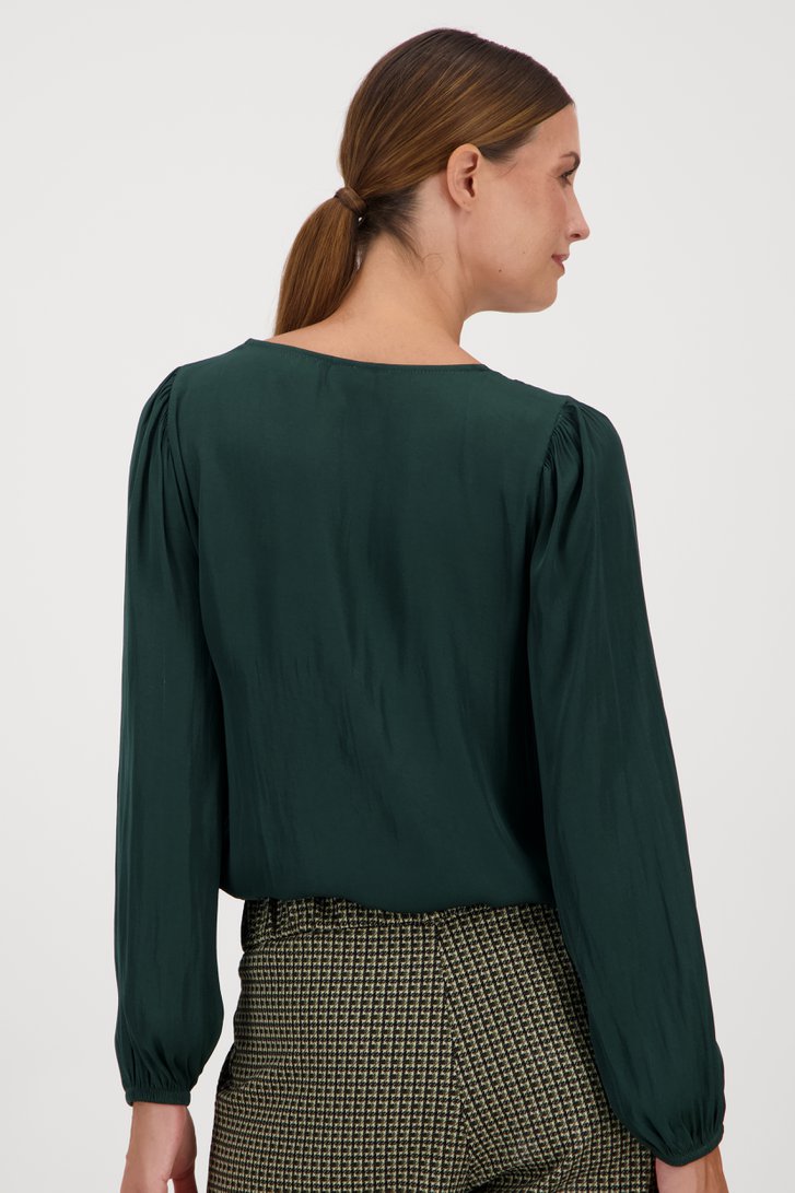 Blouse fine vert foncé de JDY pour Femmes