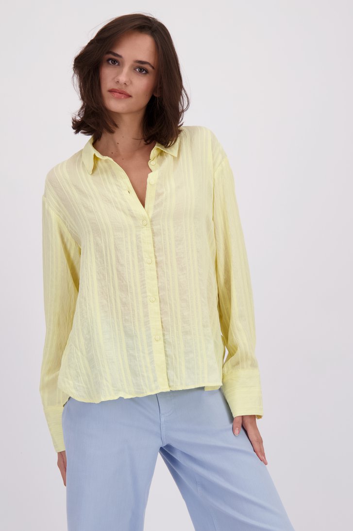 Le devant de Blouse jaune à motif rayé de JDY pour Femmes
