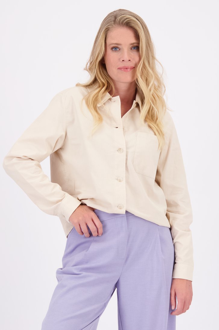 Le devant de Blouse jaune crème de Liberty Loving nature pour Femmes