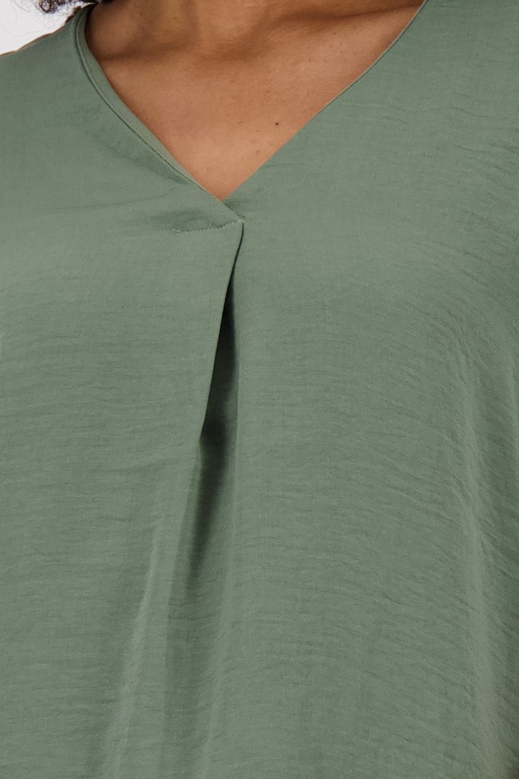 Blouse kaki légère à manches 3/4 de JDY pour Femmes