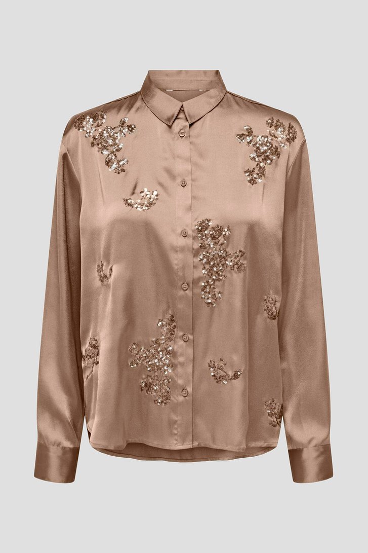 Blouse marron à paillettes de JDY pour Femmes