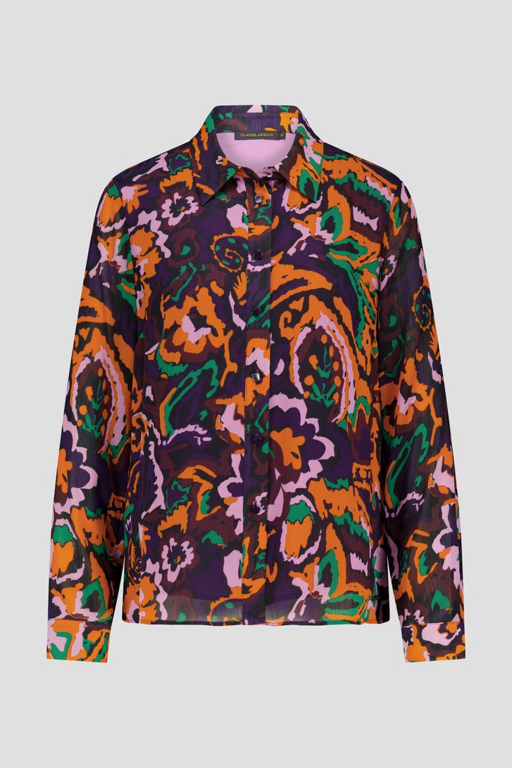 Blouse met abstracte bloemenprint van Claude Arielle voor Dames