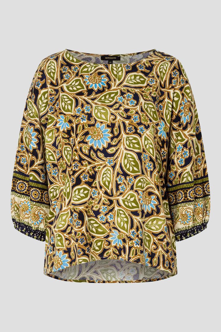 Blouse met bladerprint van More & More voor Dames