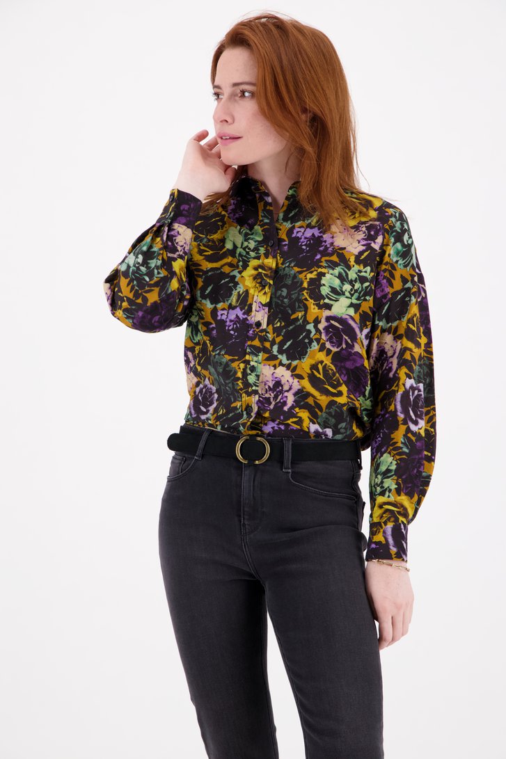 Mode Blouses Kanten blouses Zara Kanten blouse zwart elegant 