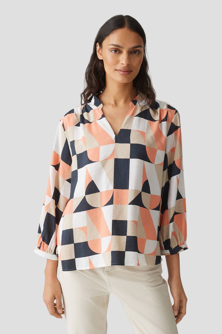 Blouse met geometrische print van Opus voor Dames