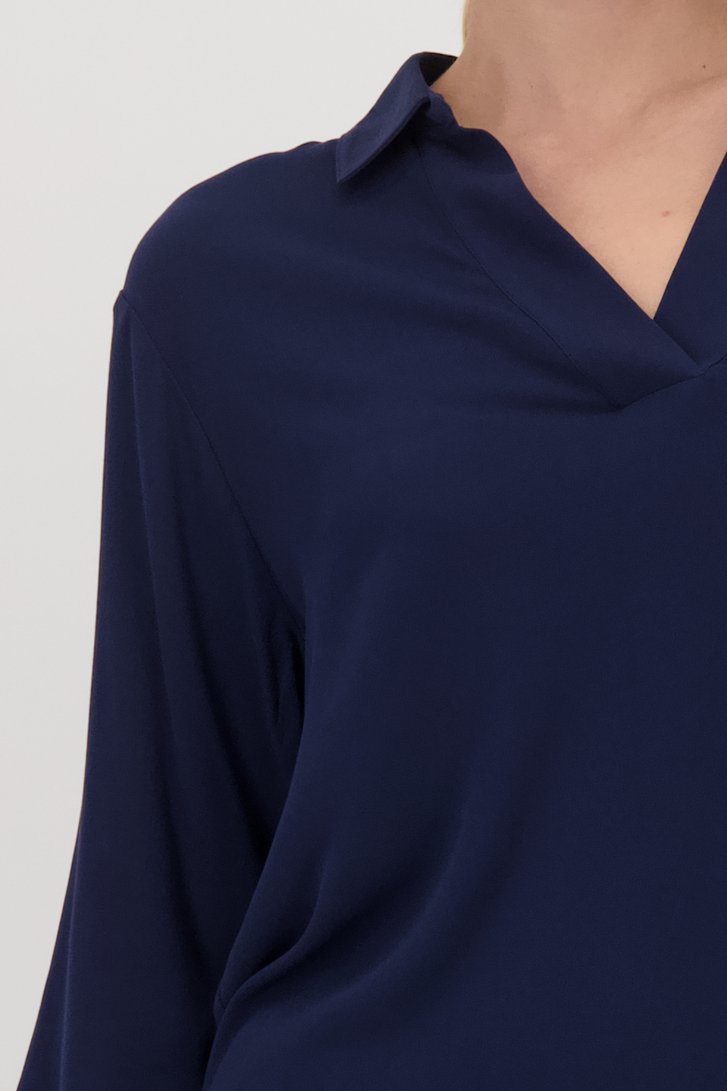 Blouse navy fine de Liberty Island pour Femmes