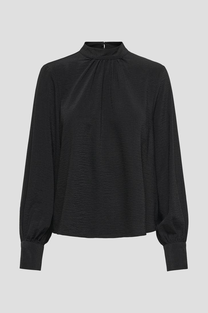 Photo produit 1 de Blouse noire à col montant de JDY pour Femmes