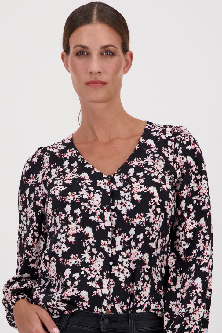 Blouse noire à imprimé fin de JDY pour Femmes