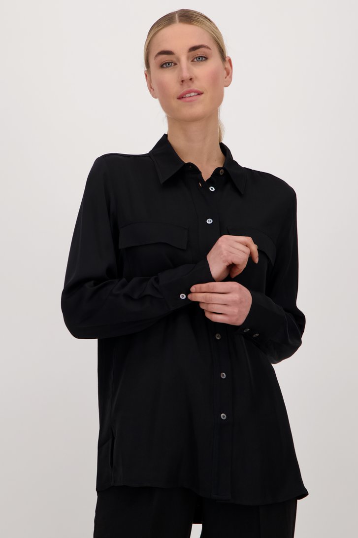 Blouse noire de Opus pour Femmes