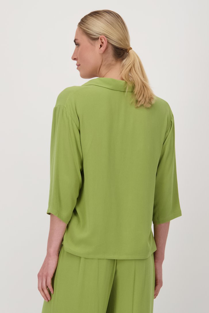 Blouse olive fine de Liberty Island pour Femmes