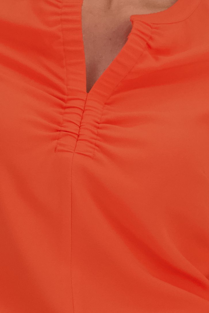 Blouse orange	 de Claude Arielle pour Femmes