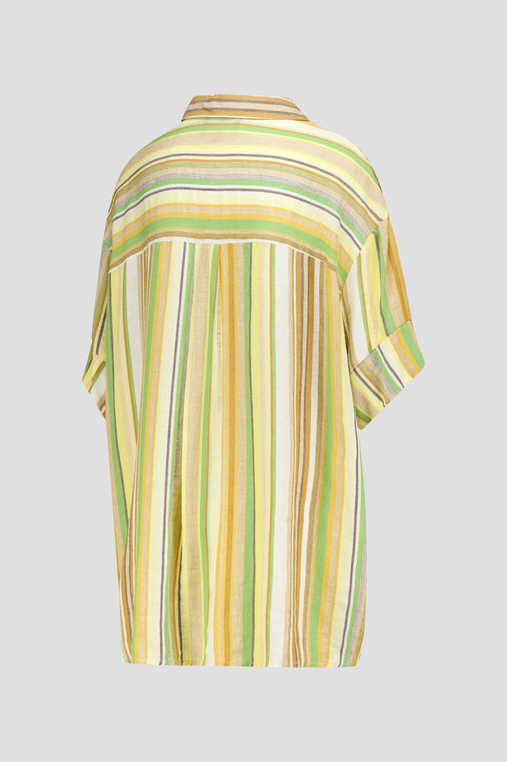 Blouse rayée en aspect lin de AC by Annelien Coorevits pour Femmes