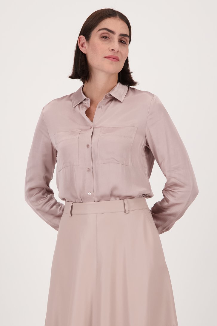 Blouse rose brillante de D'Auvry pour Femmes