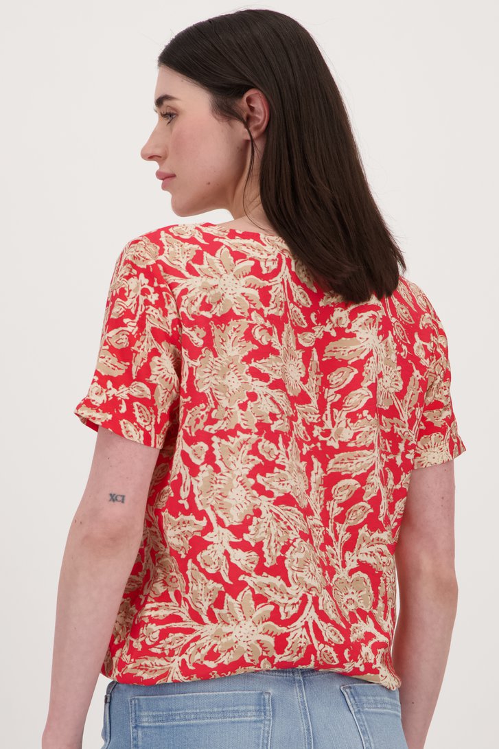 Blouse rouge à imprimé floral de JDY pour Femmes