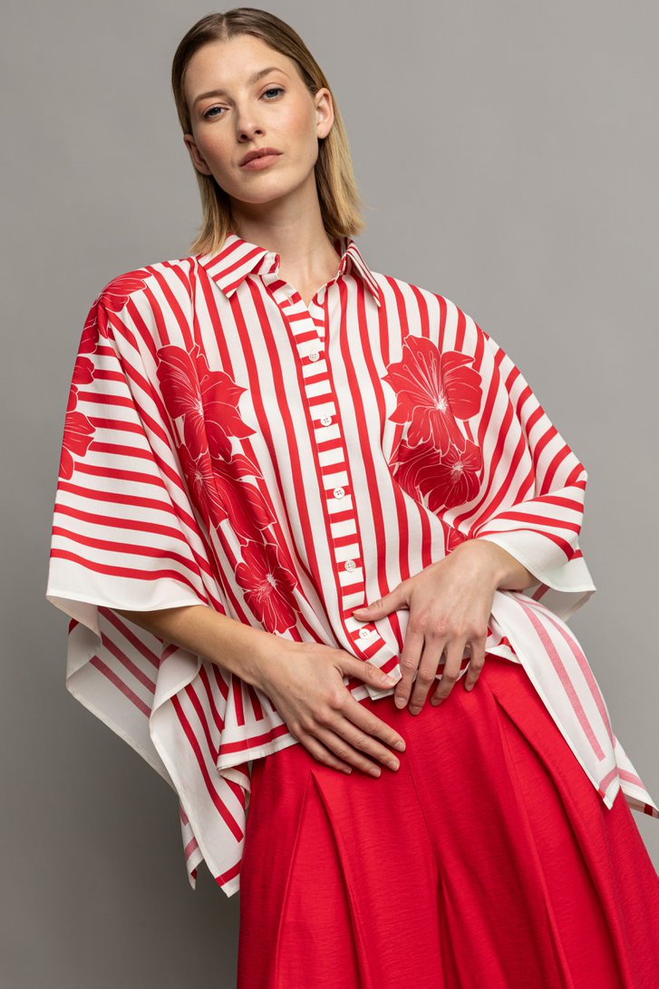Photo supplémentaire 5 de Blouse rouge et blanche de D'Auvry pour Femmes