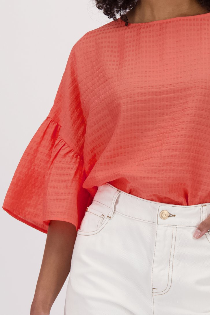 Blouse tarte en rose corail clair de Louise pour Femmes