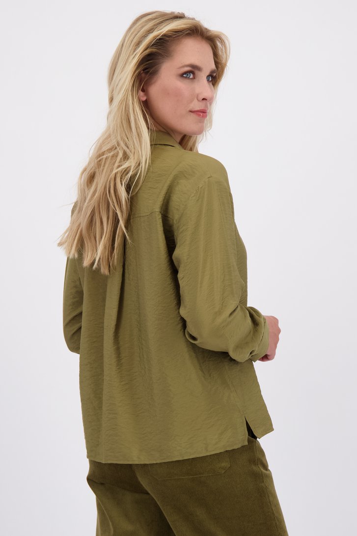 Le dos de Blouse vert olive de Libelle pour Femmes
