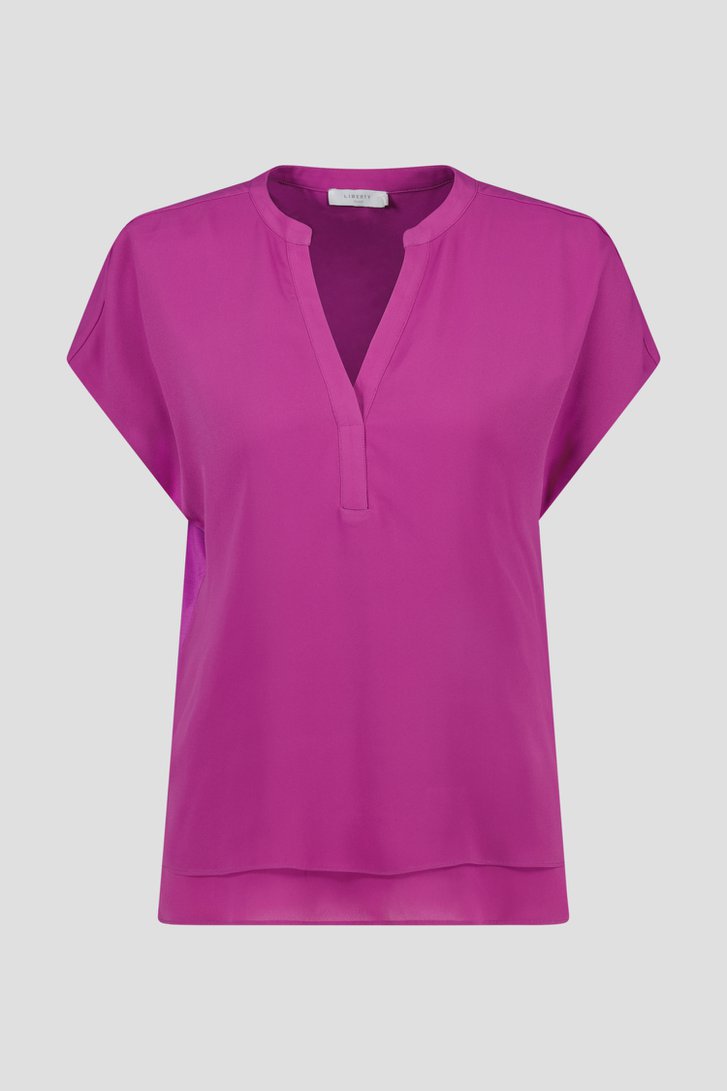 Blouse violette fine de Liberty Island pour Femmes