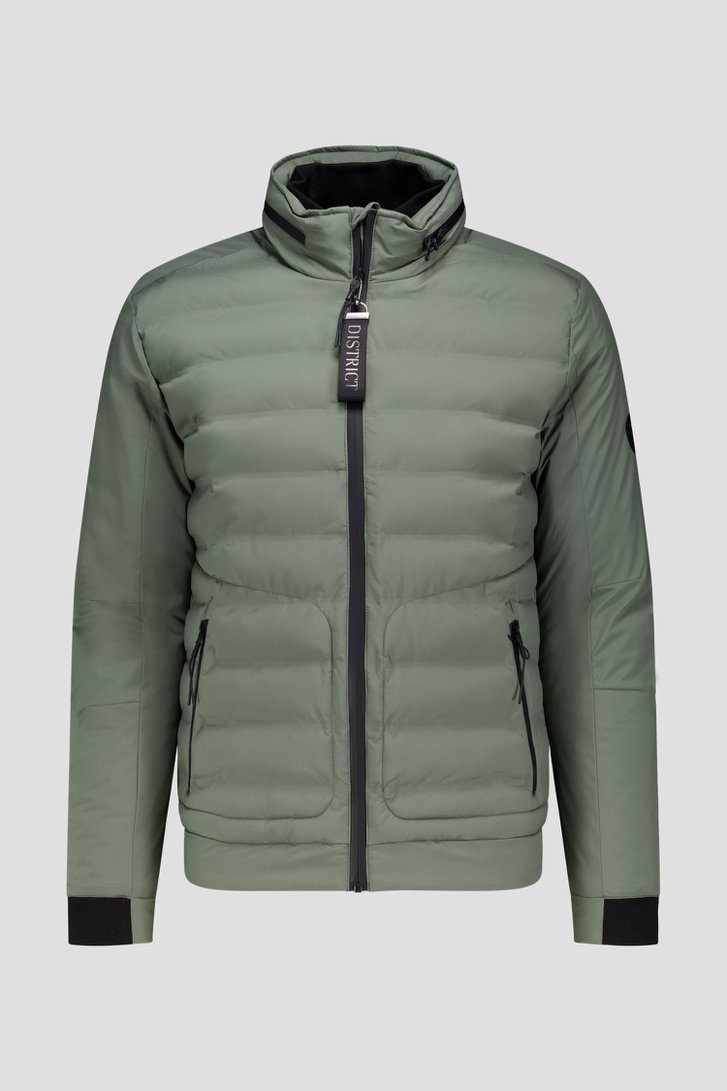 Photo produit 1 de Blouson bomber matelassé kaki  de District pour Hommes
