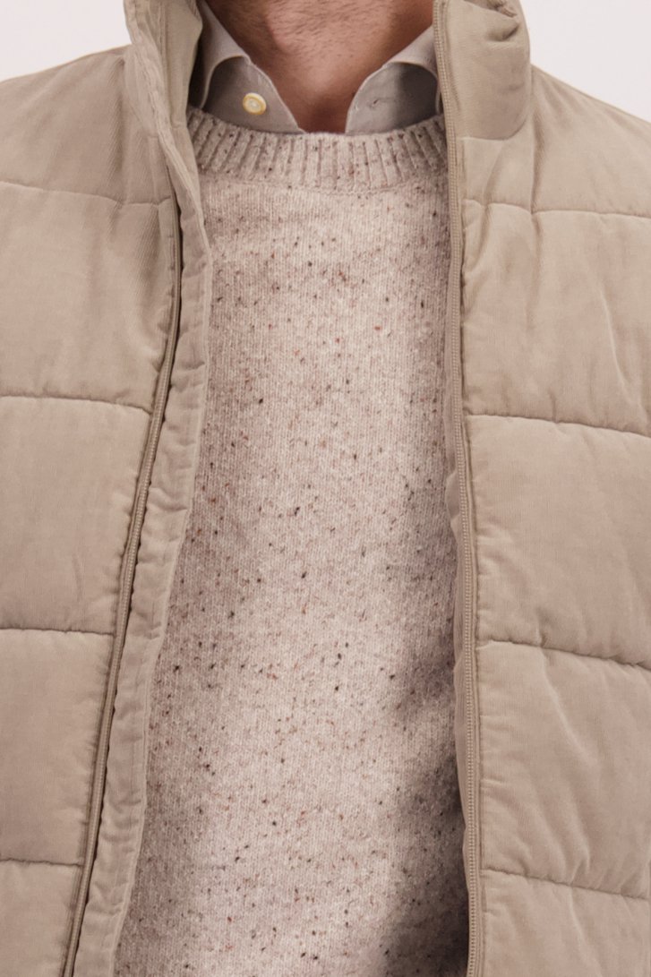 Détail de Bodywarmer beige de Upper East pour Hommes