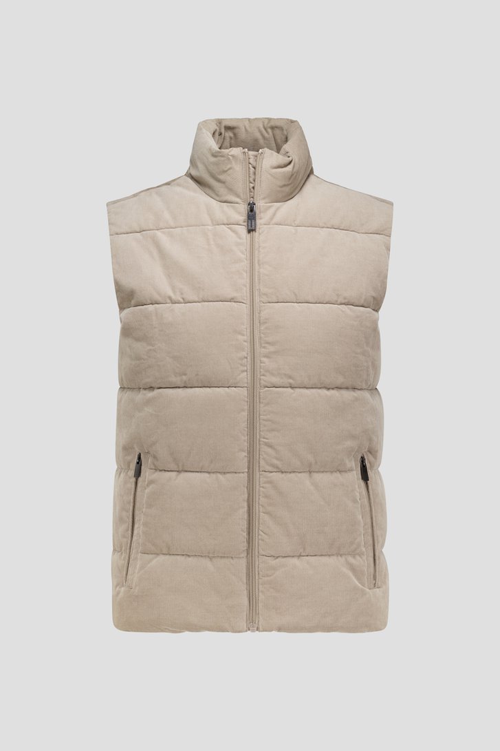 Photo produit 1 de Bodywarmer beige de Upper East pour Hommes