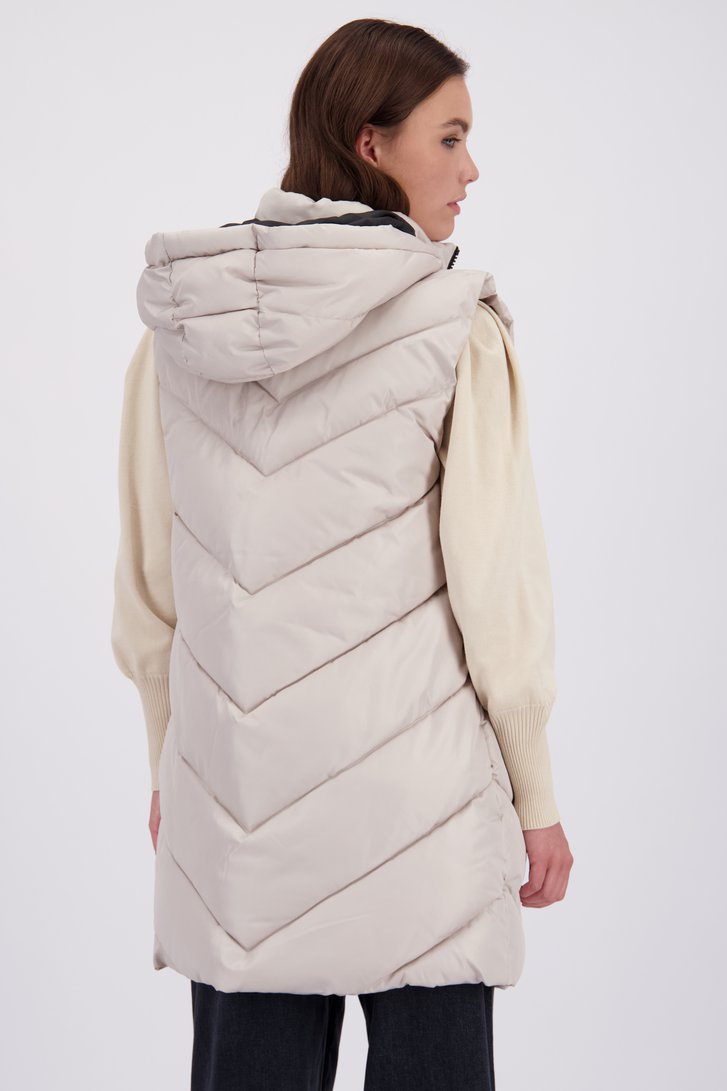 Le dos de Bodywarmer long blanc de JDY pour Femmes