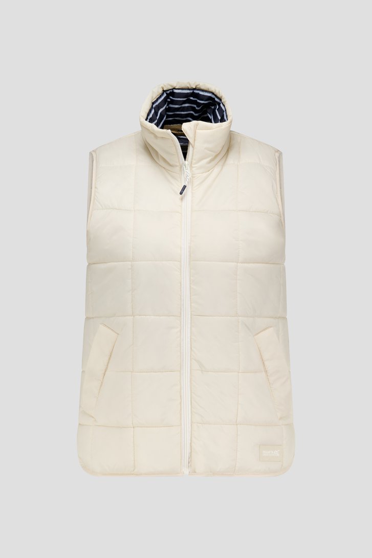 Bodywarmer matelassé beige clair de Regatta pour Femmes