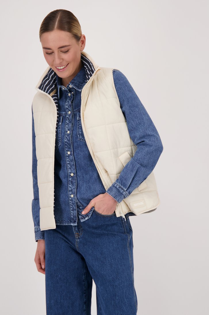 Bodywarmer matelassé beige clair de Regatta pour Femmes