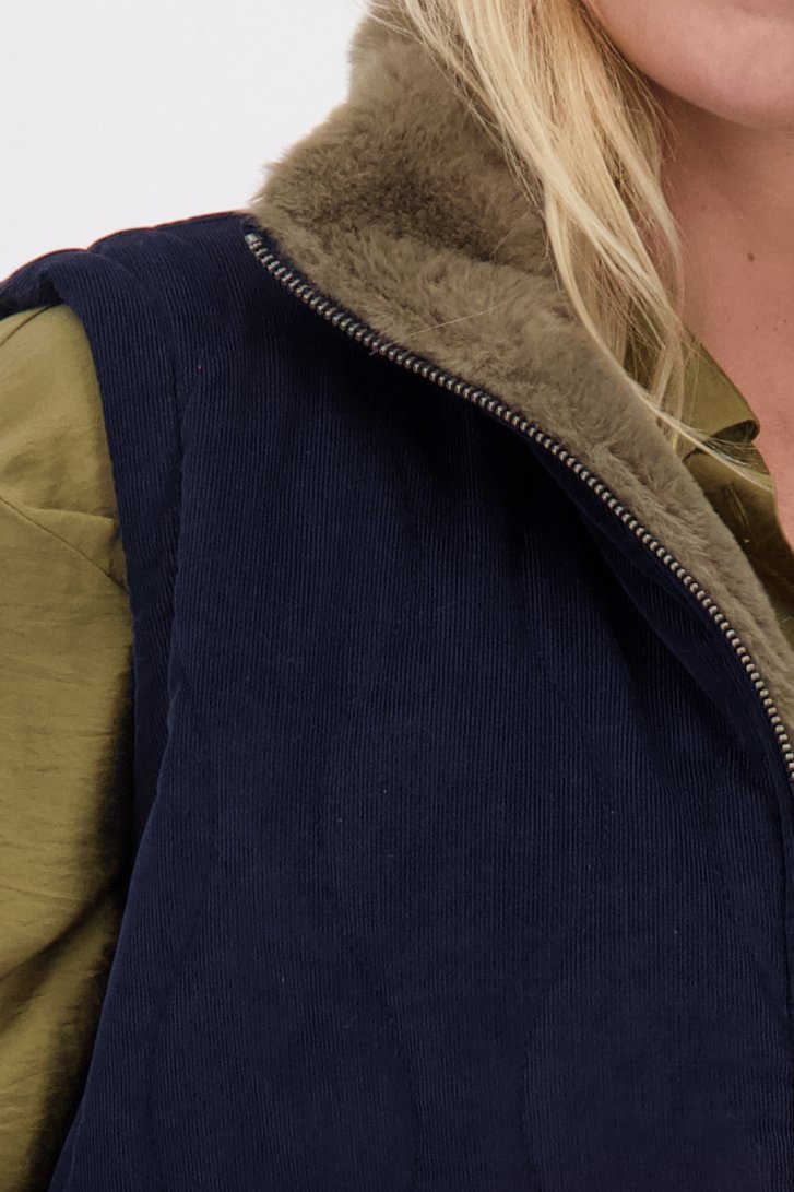 Photo supplémentaire 1 de Bodywarmer réversible bleu foncé/kaki de Libelle pour Femmes