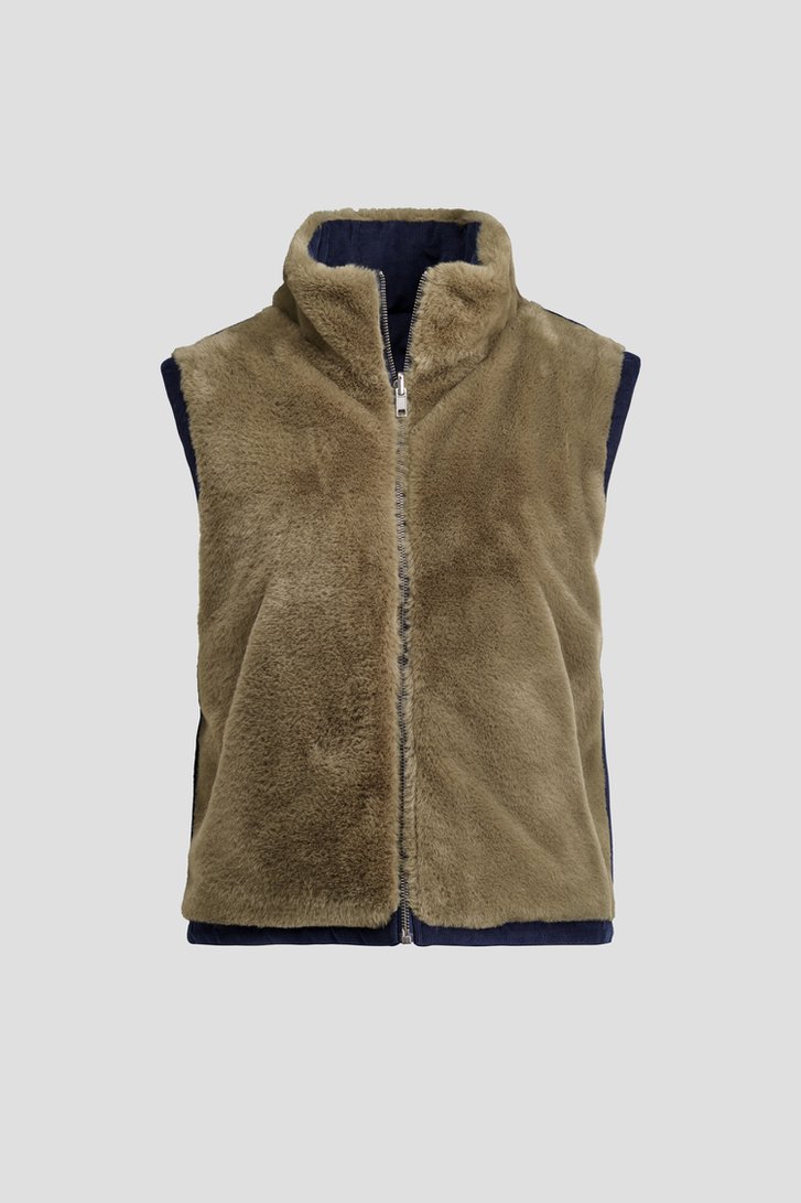 Photo produit 1 de Bodywarmer réversible bleu foncé/kaki de Libelle pour Femmes
