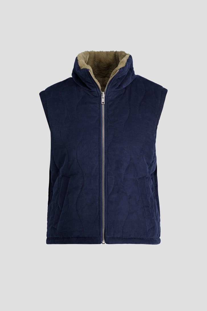 Photo produit 2 de Bodywarmer réversible bleu foncé/kaki de Libelle pour Femmes