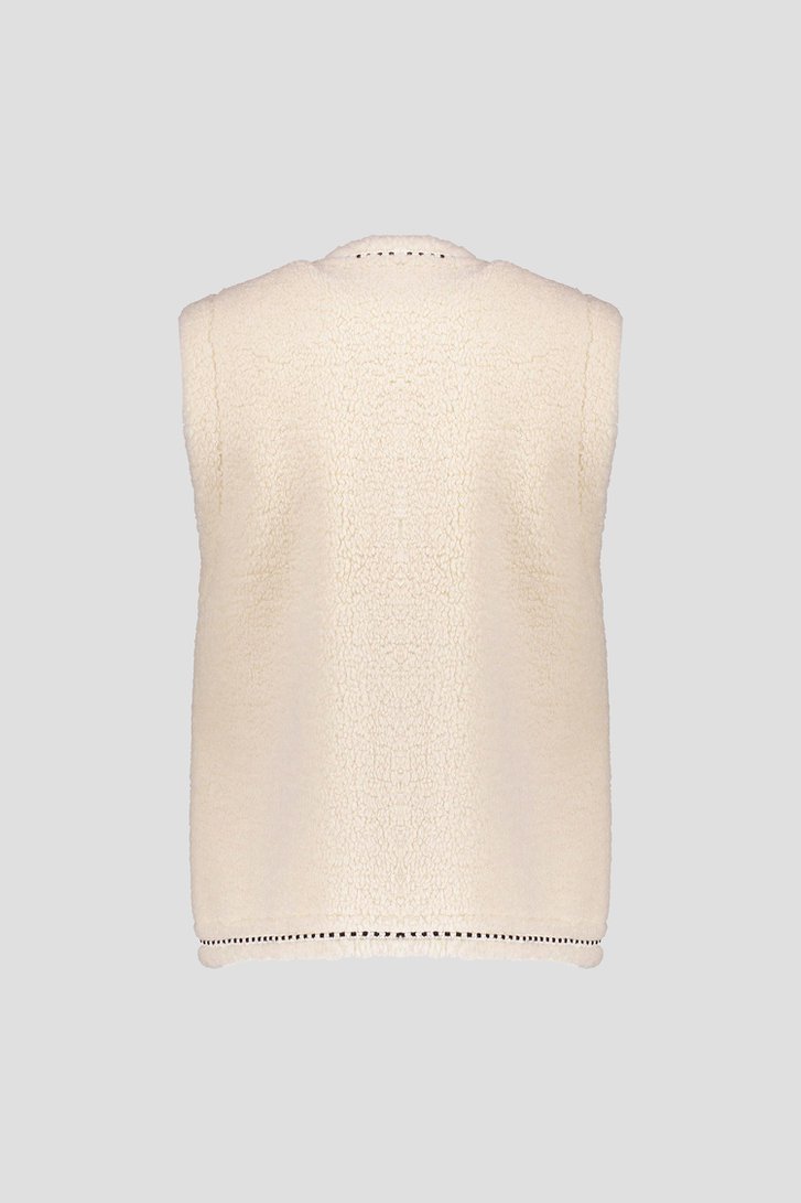 Photo produit 2 de  Bodywarmer réversible écru avec teddy de Geisha pour Femmes