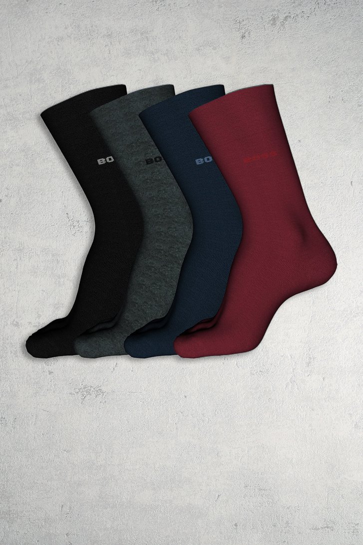 Le devant de Boîte cadeau de chaussettes assorties - 4 paires de Hugo Boss pour Hommes