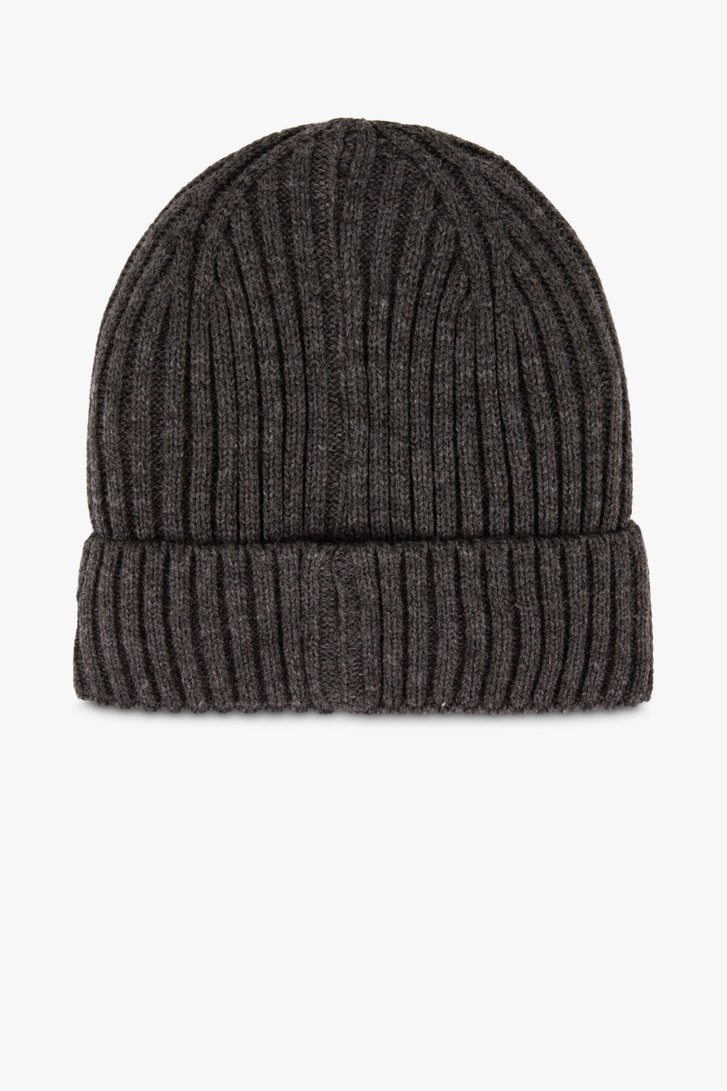 Bonnet en tricot coêtelé gris foncé de Michaelis pour Hommes