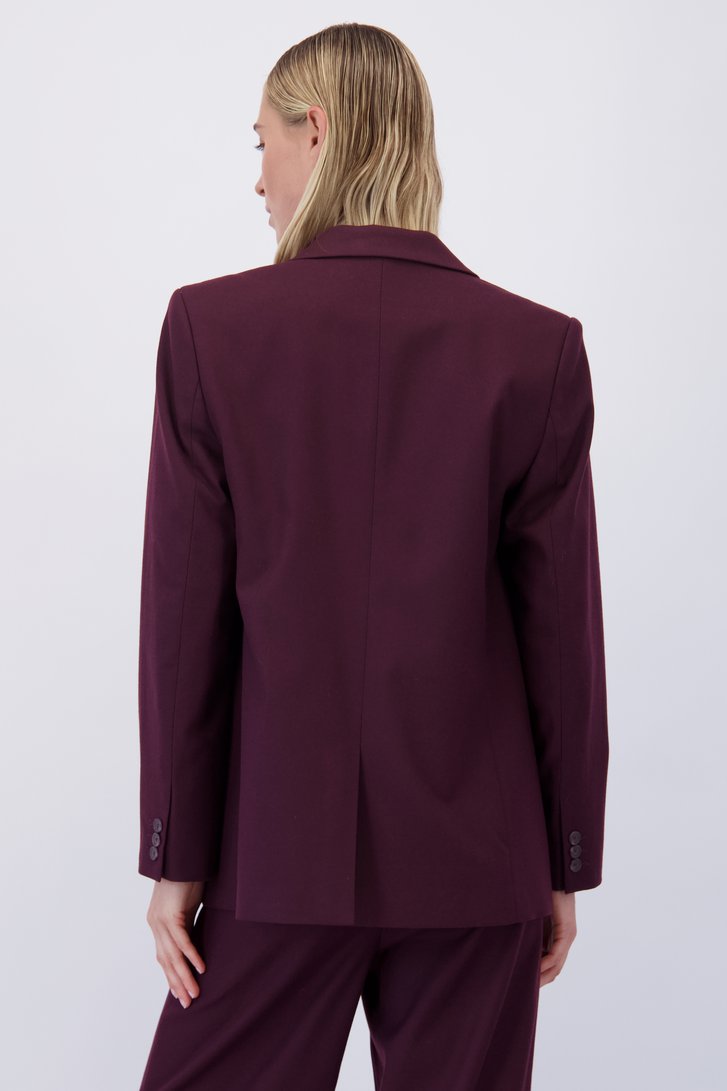 Achterkant van Bordeaux blazer  door Liberty Island voor Dames