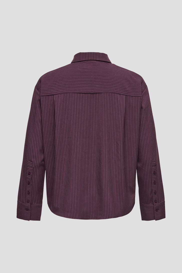 Productfoto 2 van Bordeaux blouse met gestreept motief door ONLY Carmakoma voor Dames