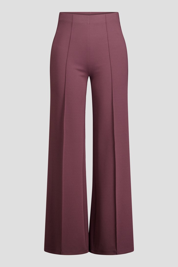 Productfoto 1 van Bordeaux broek met naden - Straight fit door Liberty Island voor Dames