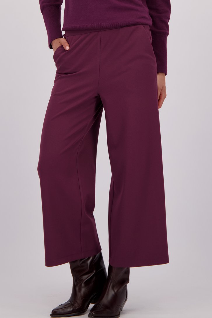 Detail van Bordeaux culotte met stretch door Liberty Island voor Dames