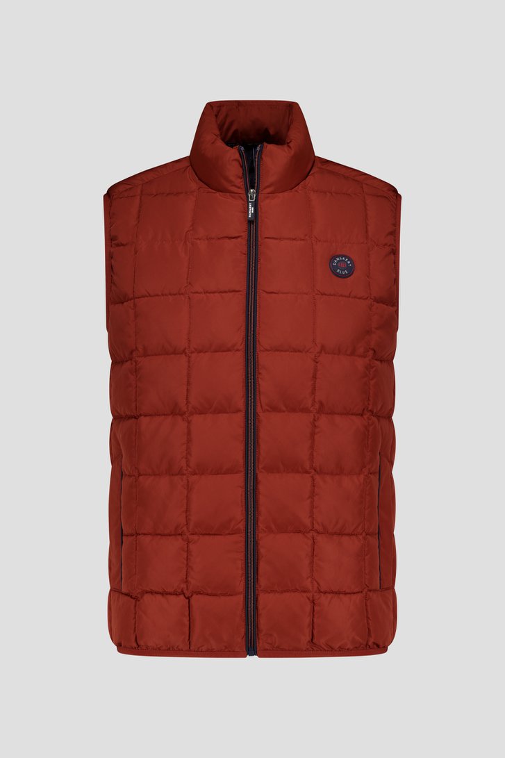 Bordeaux gewatteerde bodywarmer van Dansaert Blue voor Heren
