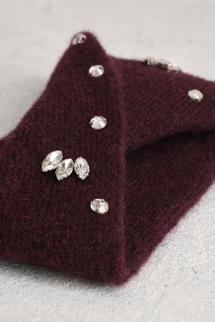 Productfoto 1 van Bordeaux hoofdband met strass door Liberty Island voor Dames