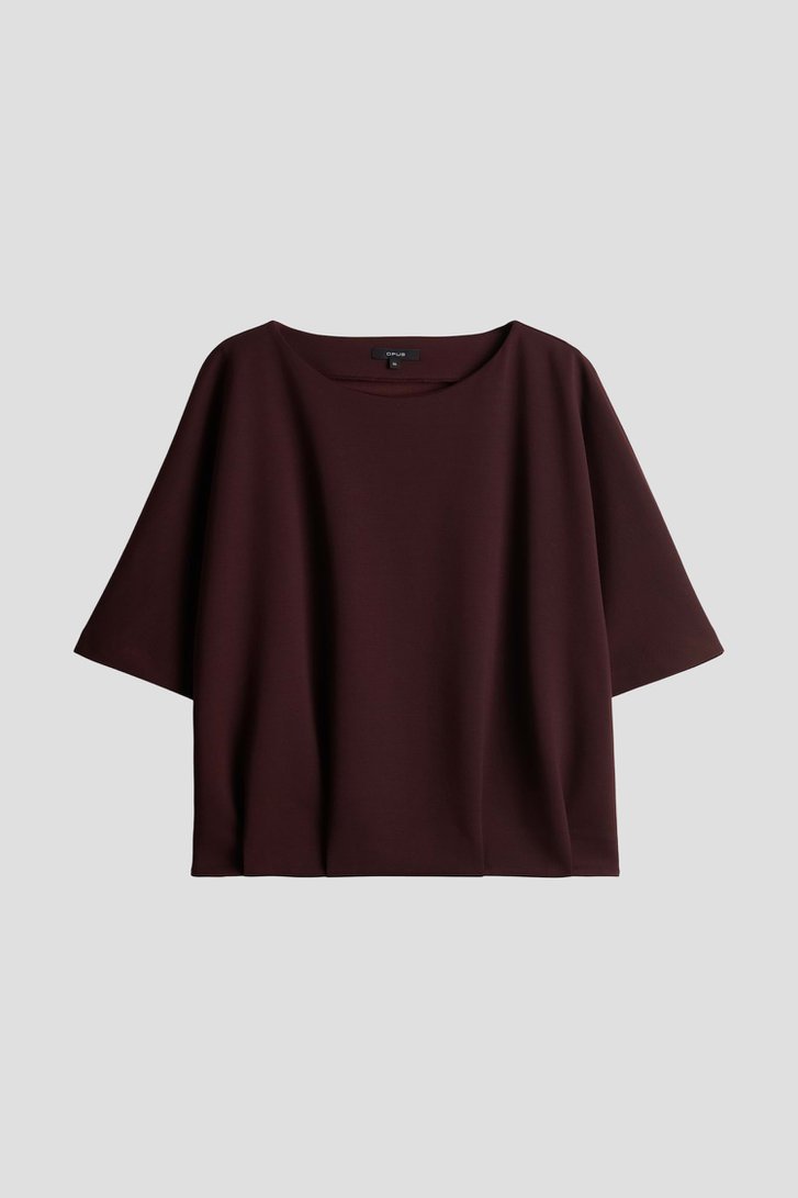 Productfoto 1 van Bordeaux trui met driekwartmouw door Opus voor Dames