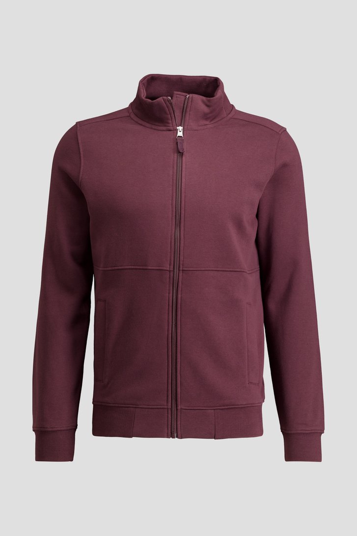 Productfoto 1 van Bordeaux vest met rits door Liberty Island voor Heren