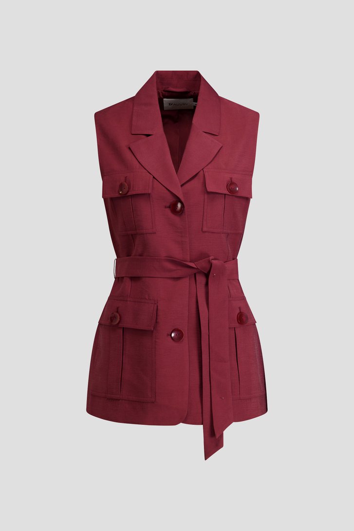 Productfoto 1 van Bordeaux vestje zonder mouwen  door D'Auvry voor Dames