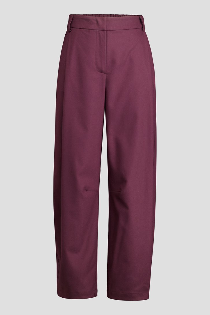 Productfoto 1 van Bordeauxbruine broek met elastische taille door Louise voor Dames