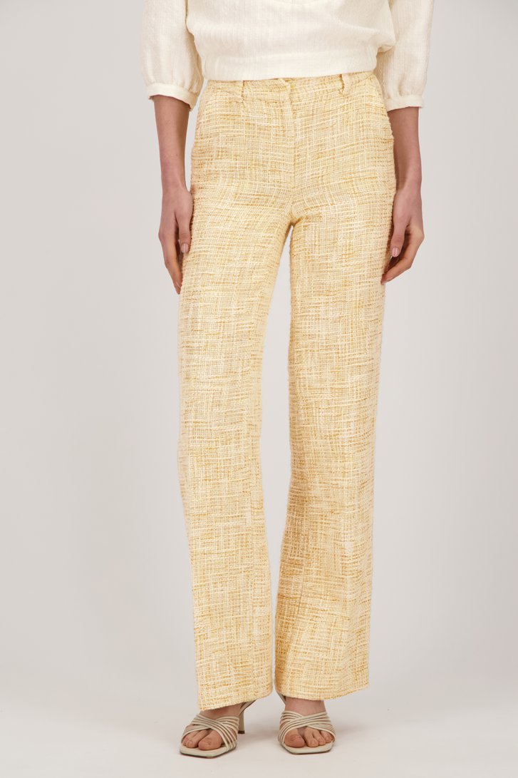 Bouclé geklede broek van AC by Annelien Coorevits voor Dames