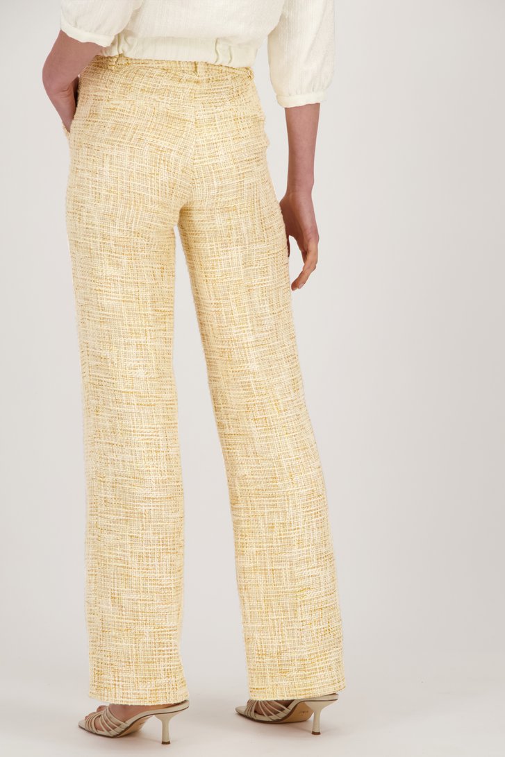 Bouclé geklede broek van AC by Annelien Coorevits voor Dames