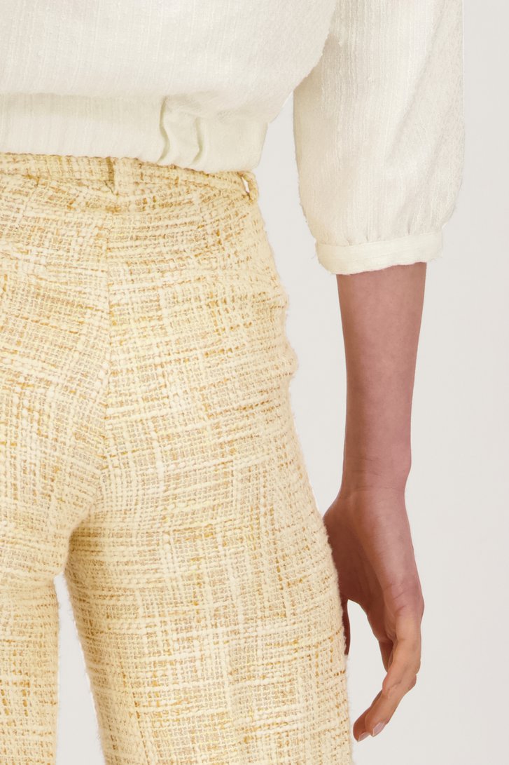 Bouclé geklede broek van AC by Annelien Coorevits voor Dames