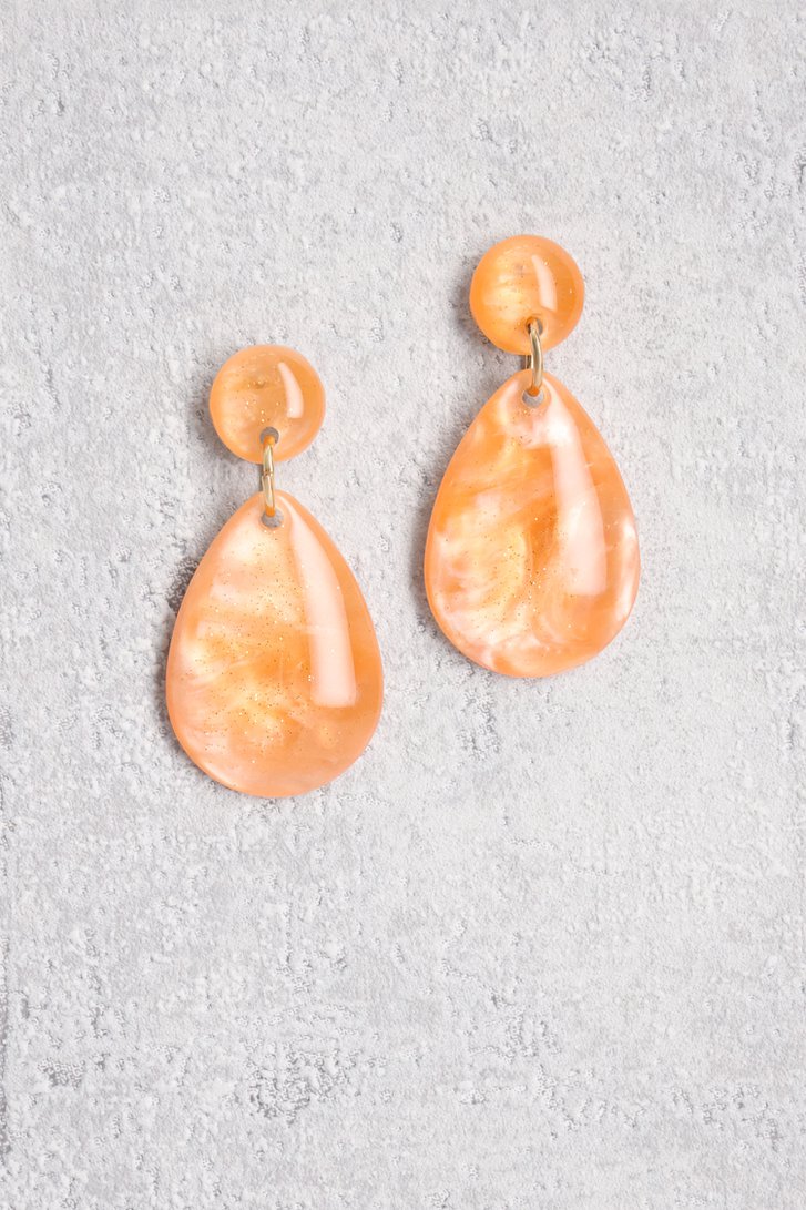 Boucles d'oreilles goutte orange de Liberty Island pour Femmes