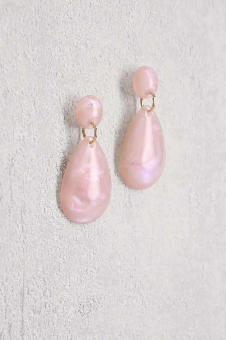 Boucles d'oreilles goutte rose clair de Liberty Island pour Femmes