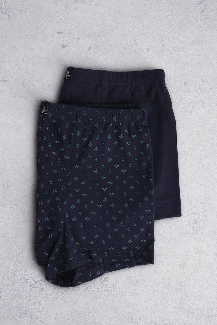 Boxer bleu marine - Trunk pants - Set de 2 de Liberty Island pour Hommes